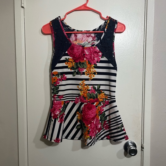 Super model Tops - Adorable PePlum Blousea With Lace Applications